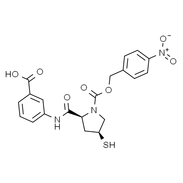 3-((2S,4S)-4-巯基-1-(((4-硝基苄氧基)氧基)羰基)吡咯烷-2-甲酰胺基)苯甲酸