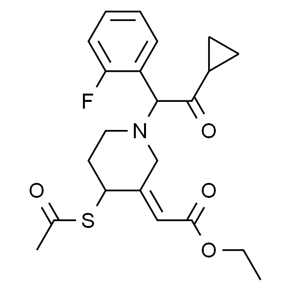 (2E)-[4-(Acetylthio)-1-[2-cyclopropyl-1-(2-fluorophenyl)-2-oxoethyl]-3-piperidinylidene]acetic Acid