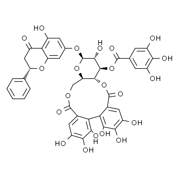 Pinocembrin-7-O-(3''-galloyl-4'',6''-(S)-hexahydroxydiphenoyl)-β-D-glucose