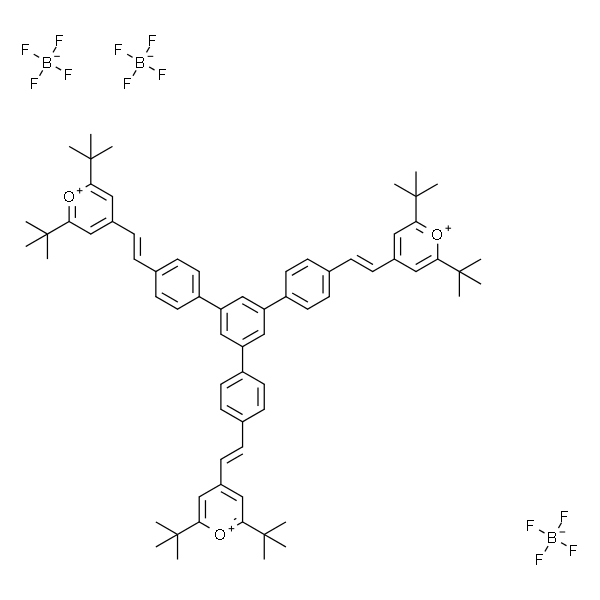 1,3,5-三[4-[(E)-2-(2,6-二-叔丁基吡喃鎓-4-基)乙烯基]苯基]苯四氟硼酸盐