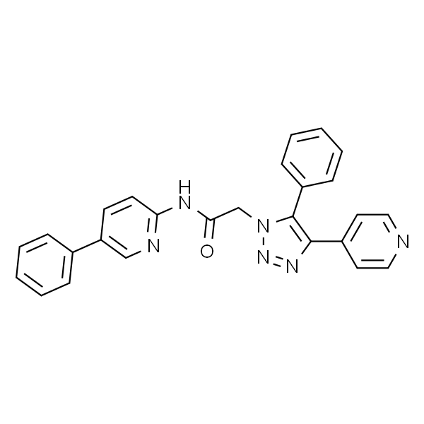 2-(5-苯基-4-(吡啶-4-基)-1H-1,2,3-三唑-1-基)-N-(5-苯基吡啶-2-基)乙酰胺