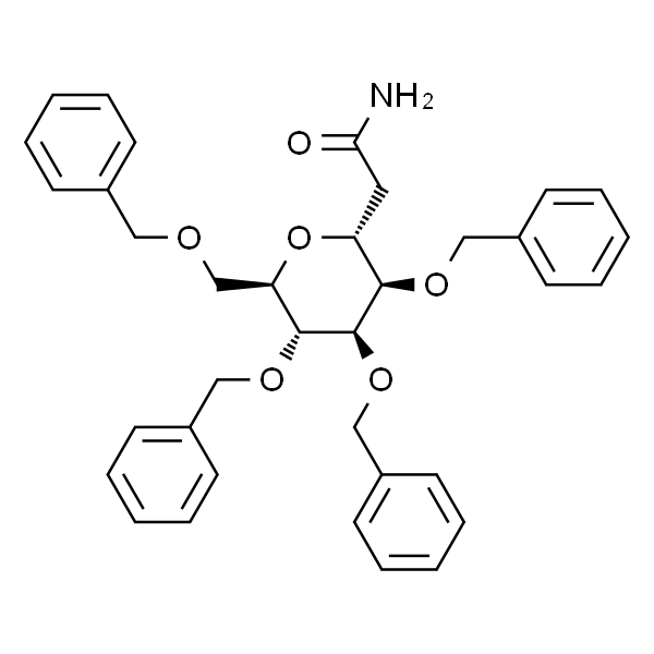 2-((2R,3R,4R,5R,6R)-3,4,5-tris(benzyloxy)-6-((benzyloxy)methyl)tetrahydro-2H-pyran-2-yl)acetamide