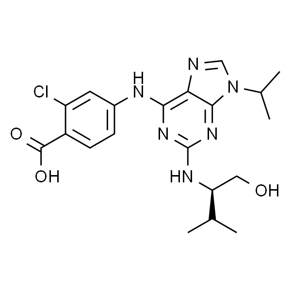 (R)-2-氯-4-((2-((1-羟基-3-甲基丁-2-基)氨基)-9-异丙基-9H-嘌呤-6-基)氨基)苯甲酸
