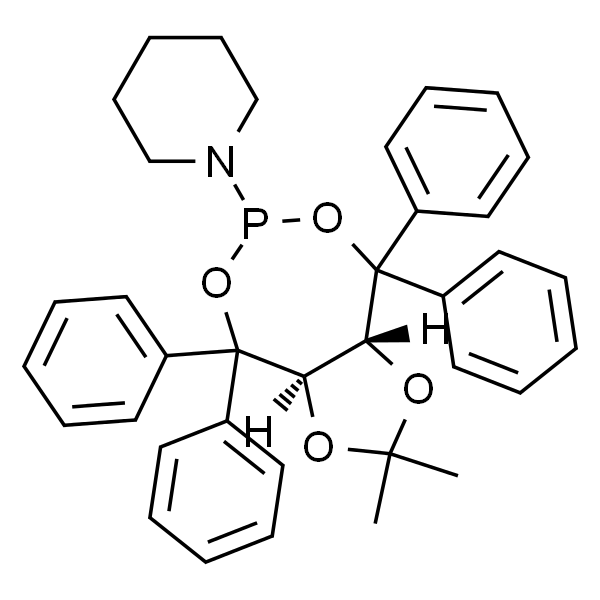 1-[(3aR,8aR)-四氢-2,2-二甲基-4,4,8,8-四苯基-1,3-二噁唑并[4,5-e][1,3,2]二噁膦杂庚英-6-基]哌啶