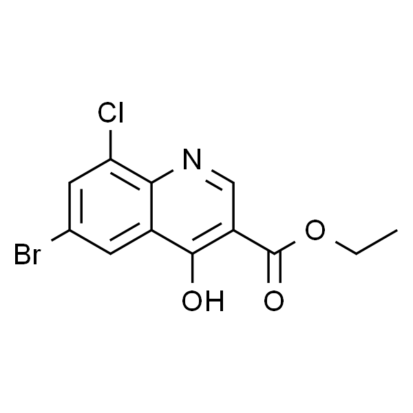 ETHYL 6-BROMO-8-CHLORO-4-HYDROXY-QUINOLINE-3-CARBOXYLATE