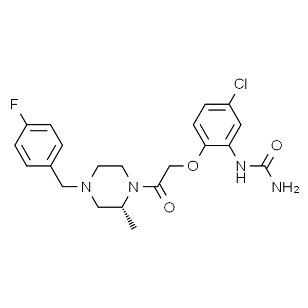 (R)-1-(5-氯-2-(2-(4-(4-氟苄基)-2-甲基哌嗪-1-基)-2-氧代乙氧基)苯基)脲