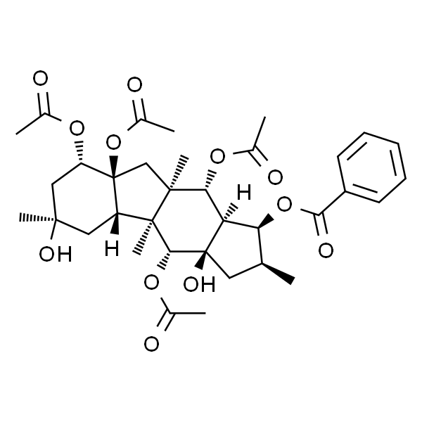 5,8,9,14-Tetraacetoxy-3-benzoyloxy-10,15-dihydroxypepluane