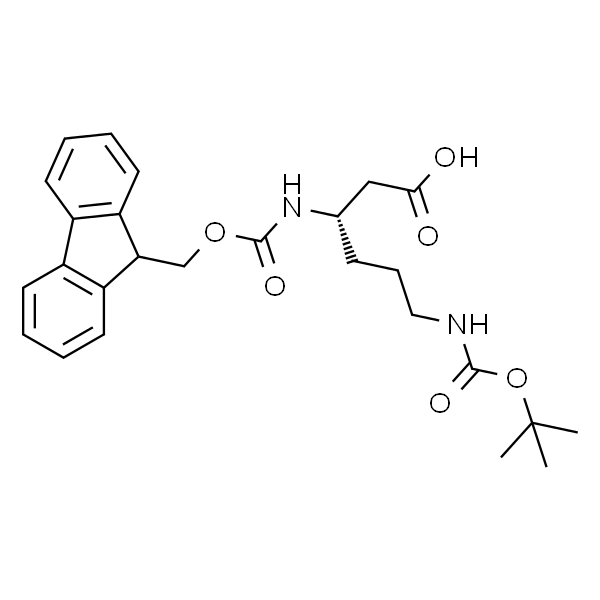 (S)-3-(((9H-芴-9-基)甲氧基)羰基)氨基)-6-((叔丁氧羰基)氨基)己酸