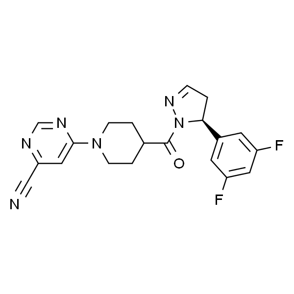 (S)-6-(4-(5-(3,5-二氟苯基)-4,5-二氢-1H-吡唑-1-羰基)哌啶-1-基)嘧啶-4-甲腈