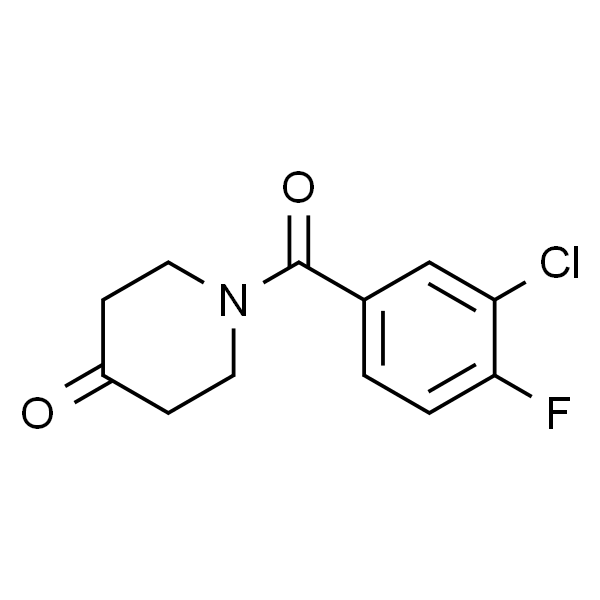 1-(3-氯-4-氟苯甲酰基)哌啶-4-酮
