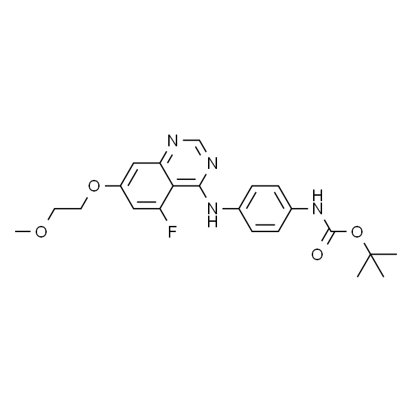 (4-((5-氟-7-(2-甲氧基乙氧基)喹唑啉-4-基)氨基)苯基)氨基甲酸叔丁酯