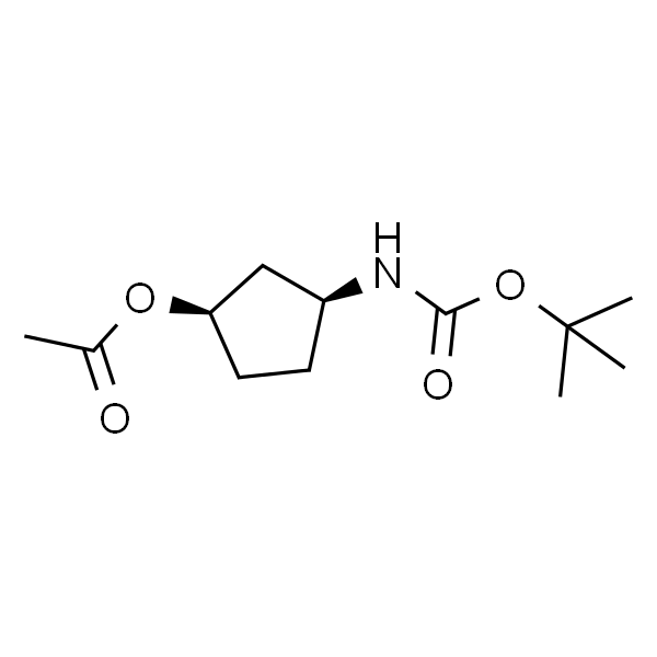 (1R,3S)-3-((叔丁氧基羰基)氨基)环戊基乙酸酯