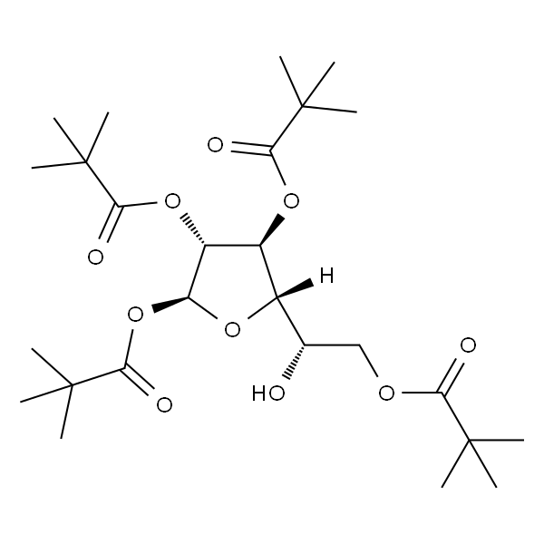 (2S,3R,4S,5S)-5-((S)-1-hydroxy-2-(pivaloyloxy)ethyl)tetrahydrofuran-2,3,4-triyl tris(2,2-dimethylpropanoate)