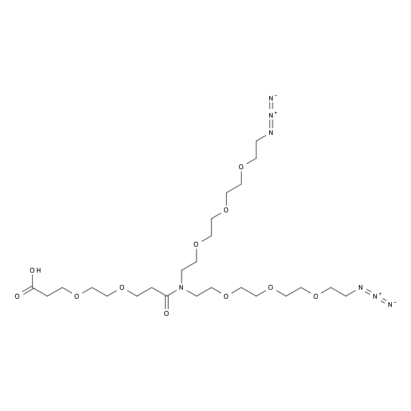 N-(Acid-PEG2)-N-bis(PEG3-azide)