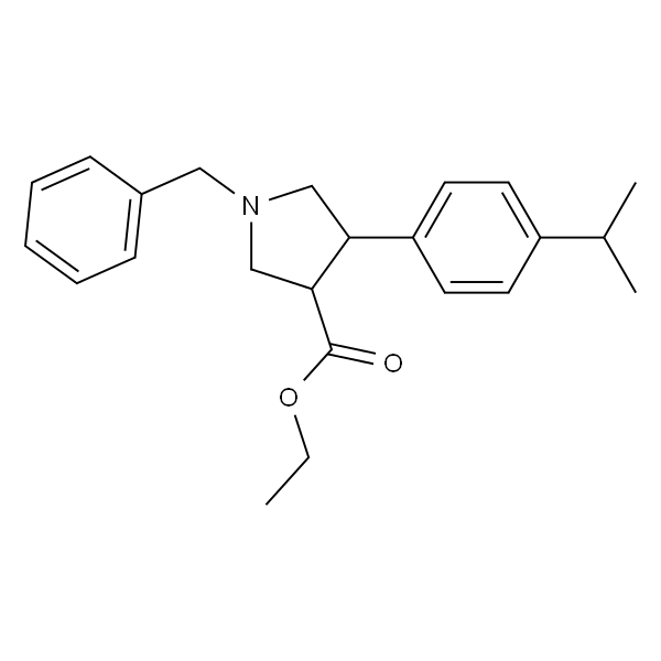 反式-1-苄基-4-（4-异丙基苯基）吡咯烷-3-羧酸乙酯