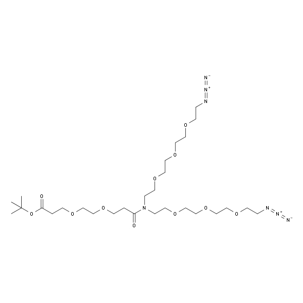 N-(Boc-PEG2)-N-bis(PEG3-azide)