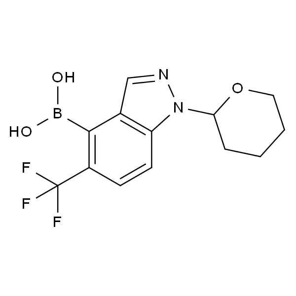 (1-(四氢-2H-吡喃-2-基)-5-(三氟甲基)-1H-吲唑-4-基)硼酸