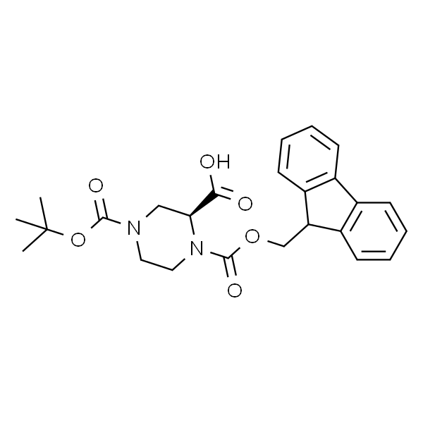 (S)-1-(((9H-芴-9-基)甲氧基)羰基)-4-(叔丁氧基羰基)哌嗪-2-羧酸