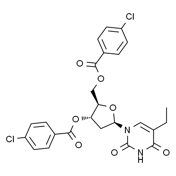 1-(3,5-Di-O-p-chlorobenzoyl-2-deoxy-β-D-ribofuranosyl)-5-ethyluracil