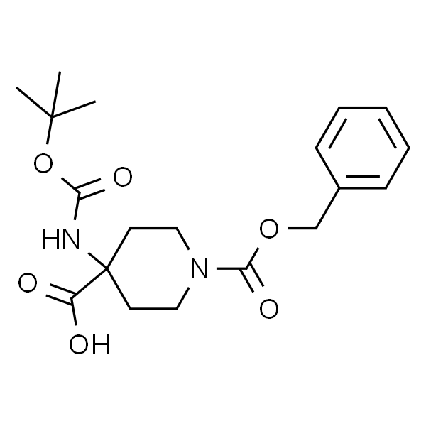 1-Cbz-4-(Boc-氨基)哌啶-4-甲酸