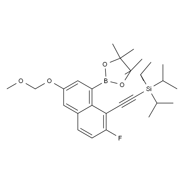 ((2-氟-6-(甲氧基甲氧基)-8-(4,4,5,5-四甲基-1,3,2-二氧杂硼烷-2-基)萘-1-基)乙炔基)三异丙基硅烷