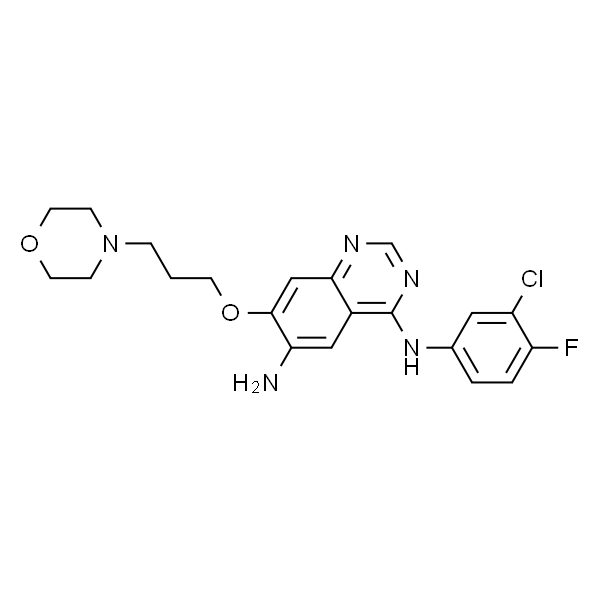 N4-(3-氯-4-氟苯基)-7-(3-吗啉丙氧基)喹唑啉-4，6-二胺