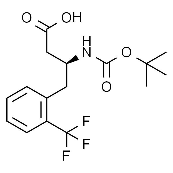 Boc-(S)-3-氨基-4-(2-三氟甲基苯基)-丁酸