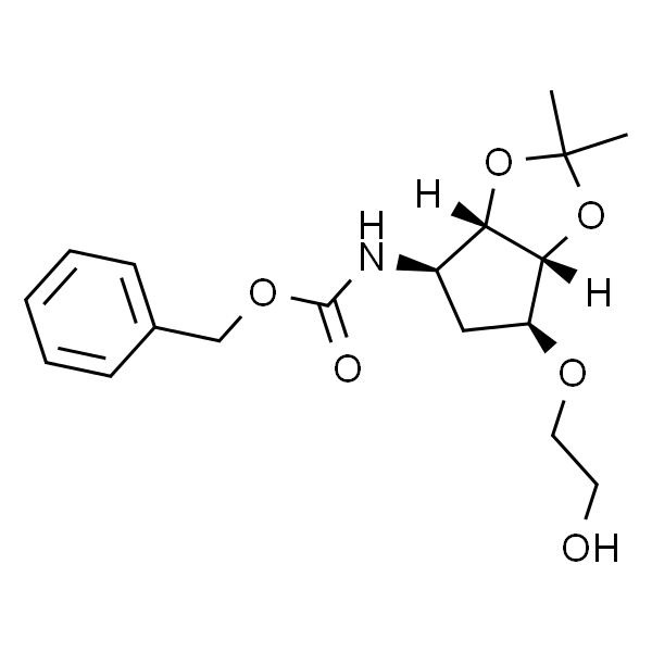 ((3aS,4R,6S,6aR)-6-(2-羟基乙氧基)-2,2-二甲基四氢-3aH-环戊二烯并[d][1,3]二氧杂环戊烯-4-基)氨基甲酸苄酯