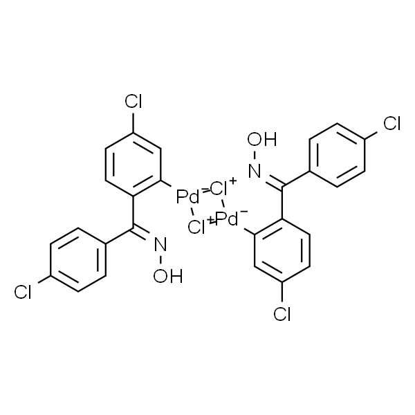 二-μ-氯双[5-氯-2-[(4-氯苯基)(肟基)甲基]苯基]钯(II)二聚体