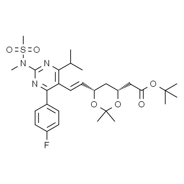 2-((4R,6S)-6-((E)-2-(4-(4-氟苯基)-6-异丙基-2-(N-甲基甲基磺酰胺基)嘧啶-5-基)乙烯基)-2,2-二甲基-1,3-二恶烷-4-基)乙酸叔丁酯