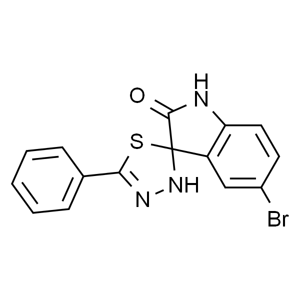 5-溴-5’-苯基-3’H-螺环[吲哚啉-3,2’-[1,3,4]噻二唑]-2-酮