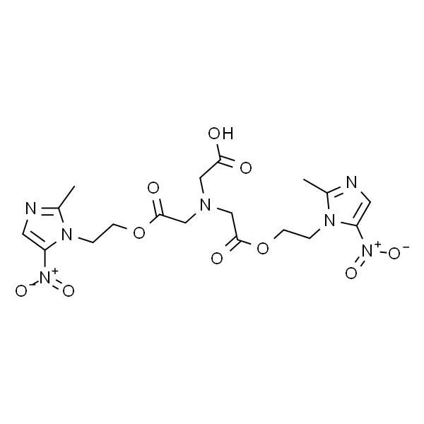 2-(Bis(2-(2-(2-methyl-5-nitro-1H-imidazol-1-yl)ethoxy)-2-oxoethyl)amino)acetic acid