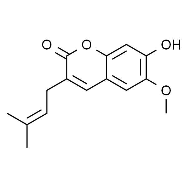 7-羟基-6-甲氧基-3-异戊烯基香豆素