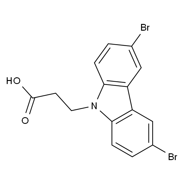 3-(3,6-二溴-9H-咔唑-9-基)丙酸