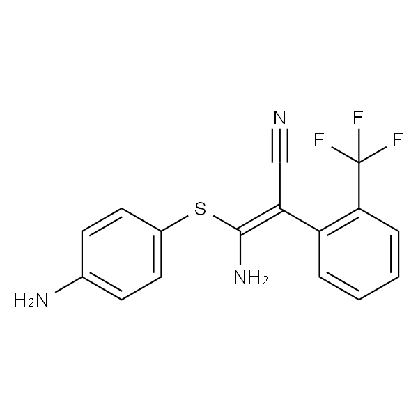 3-氨基-3-[(4-氨基苯基)硫代]-2-[2-(三氟甲基)苯基]丙烯腈