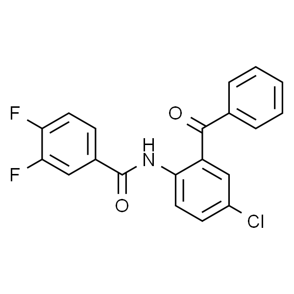 N-(2-苯甲酰基-4-氯苯基)-3,4-二氟苯甲酰胺