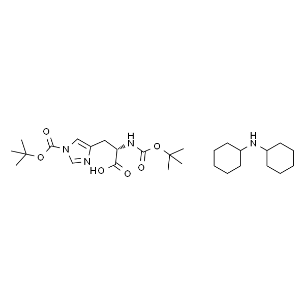 (S)-3-(1-(叔丁氧羰基)-1H-咪唑-4-基)-2-((叔丁氧羰基)氨基)丙酸二环己胺盐