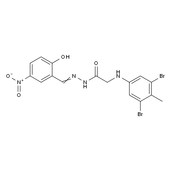 Glycine, N-(3,5-dibroMo-4-Methylphenyl)-, 2-[(2-hydroxy-5-nitrophenyl)Methylene]hydrazide