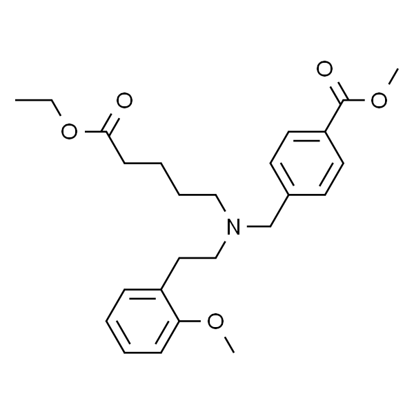 Benzoic acid, 4-[[(5-ethoxy-5-oxopentyl)[2-(2-methoxyphenyl)ethyl]amino]methyl]-, methyl ester