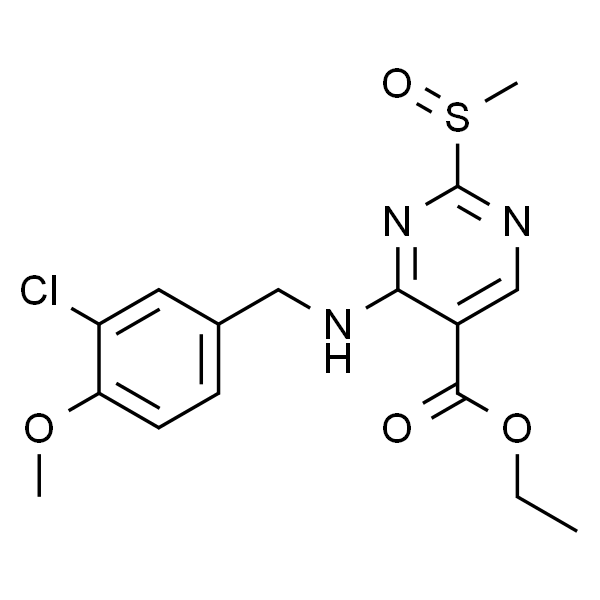 4-(3-氯-4-甲氧基苄基氨基)-5-乙氧羰基-2-甲基亚磺酰嘧啶