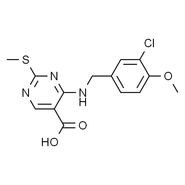 4-((3-氯-4-甲氧基苄基)氨基)-2-(甲硫基)嘧啶-5-羧酸