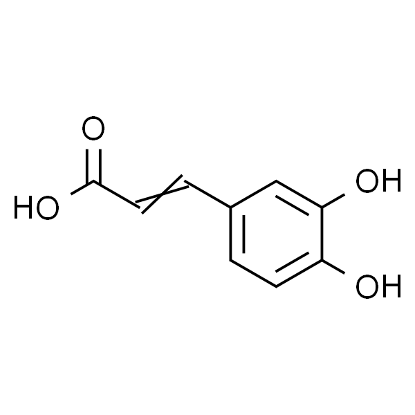 3,4-二羟基肉桂酸, 主体成分为反式,99%