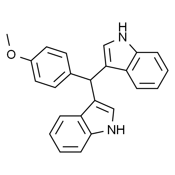 3,3'-((4-甲氧基苯基)亚甲基)双(1H-吲哚)