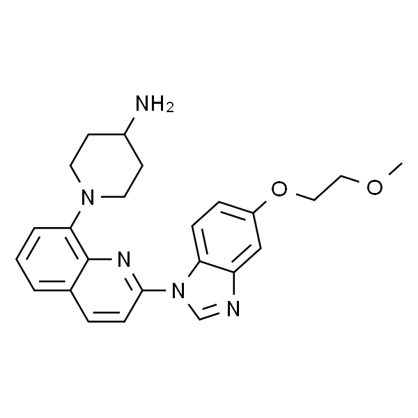 1-(2-(5-(2-甲氧基乙氧基)-1H-苯并[d]咪唑-1-基)喹啉-8-基)哌啶-4-胺