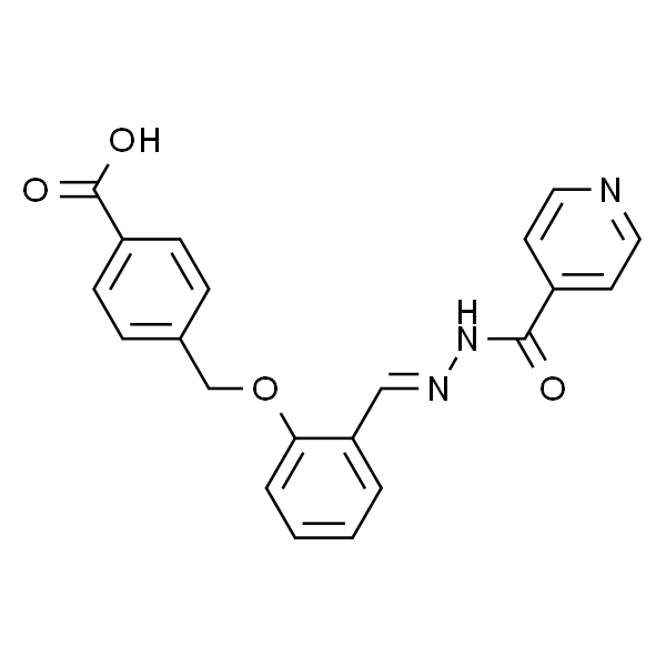 (E)-4-((2-((2-isonicotinoylhydrazono)methyl)phenoxy)methyl)benzoic acid