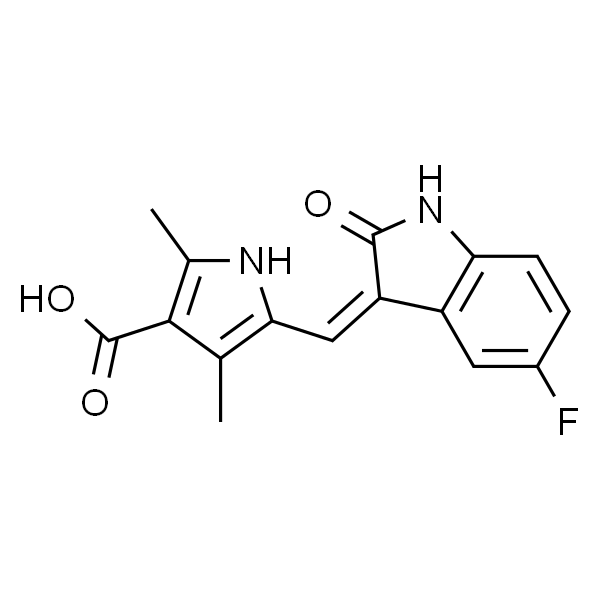 5-((Z)-(5-氟-2-氧代吲哚烷-3-亚基)甲基)-2,4-二甲基-1H-吡咯-3-羧酸