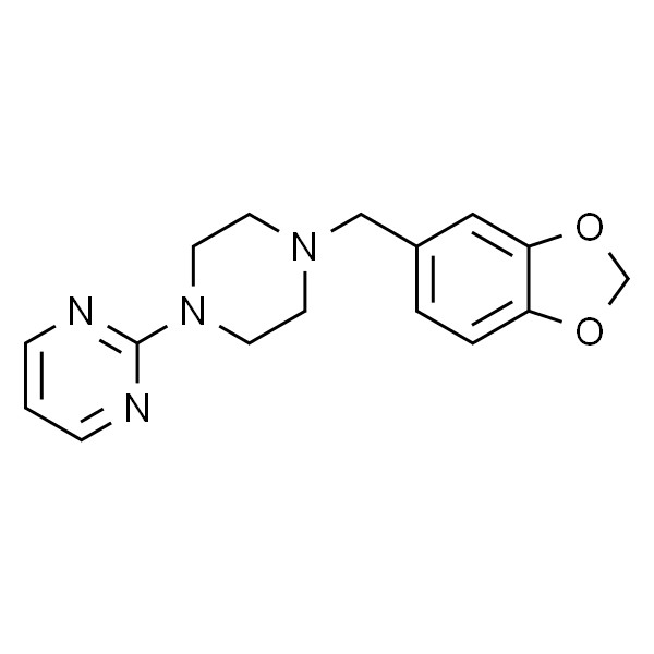 2-(4-(苯并[d][1,3]二氧戊环-5-基甲基)哌嗪-1-基)嘧啶