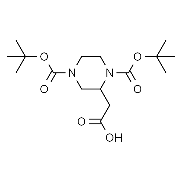 2-(1,4-双(叔丁氧基羰基)哌嗪-2-基)乙酸
