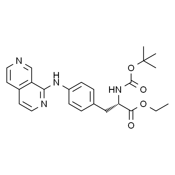 (S)-ethyl 3-(4-(2,7-naphthyridin-1-ylamino)phenyl)-2-(tert-butoxycarbonylamino)propanoate