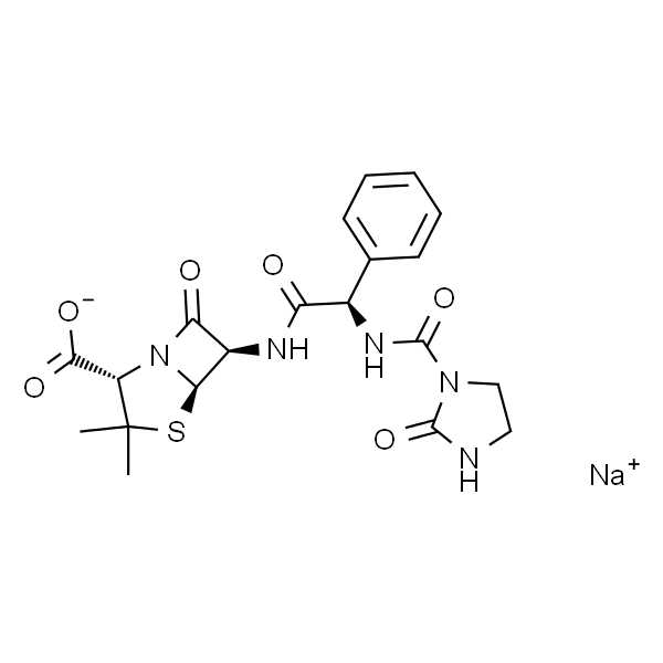(2S,5R,6R)-3,3-二甲基-7-氧代-6-((R)-2-(2-氧代咪唑啉-1-甲酰胺基)-2-苯乙酰胺基)-4-硫杂-1-氮杂双环[3.2.0]庚烷-2-羧酸钠